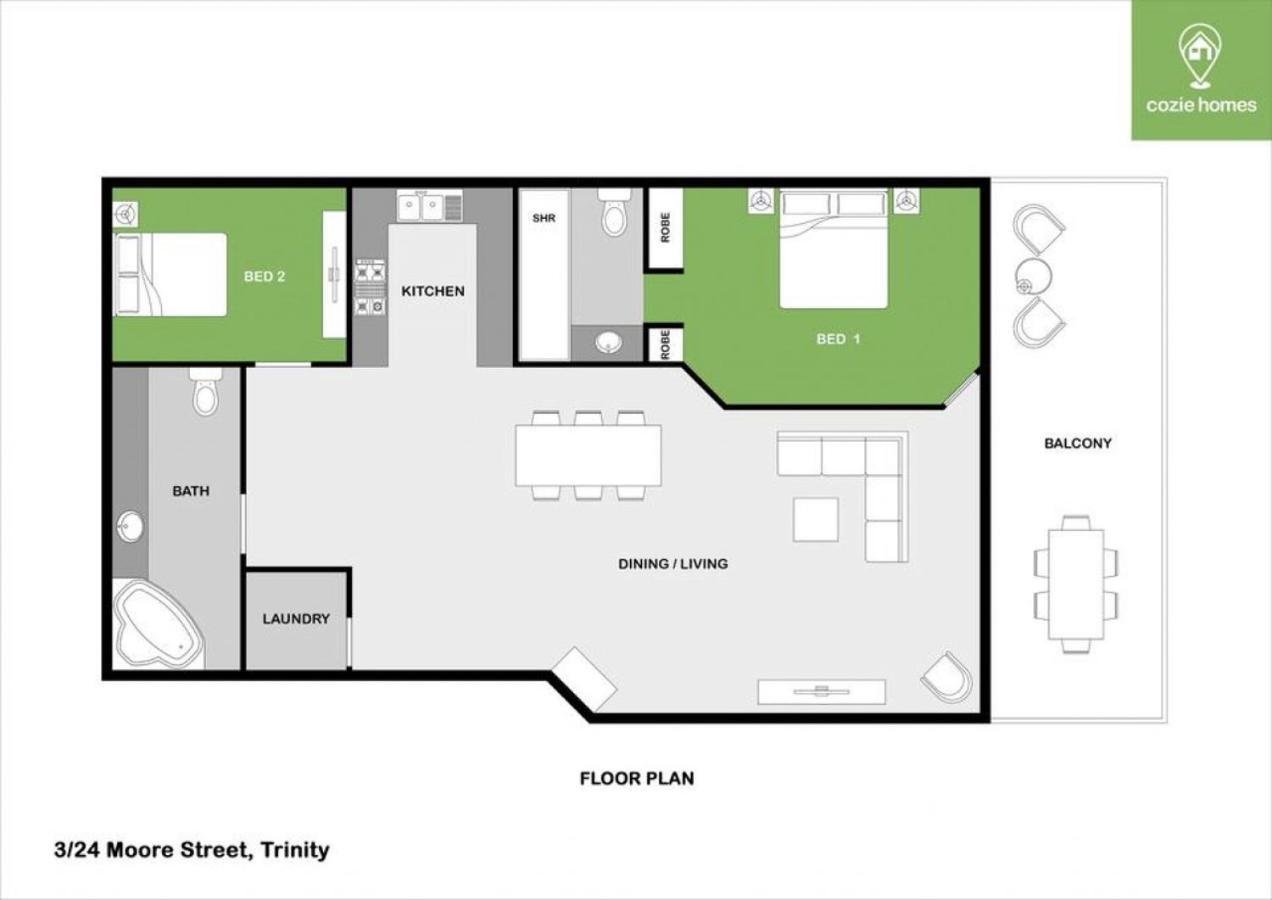 The Flirty Flamingo - Two Bedroom Seaside *